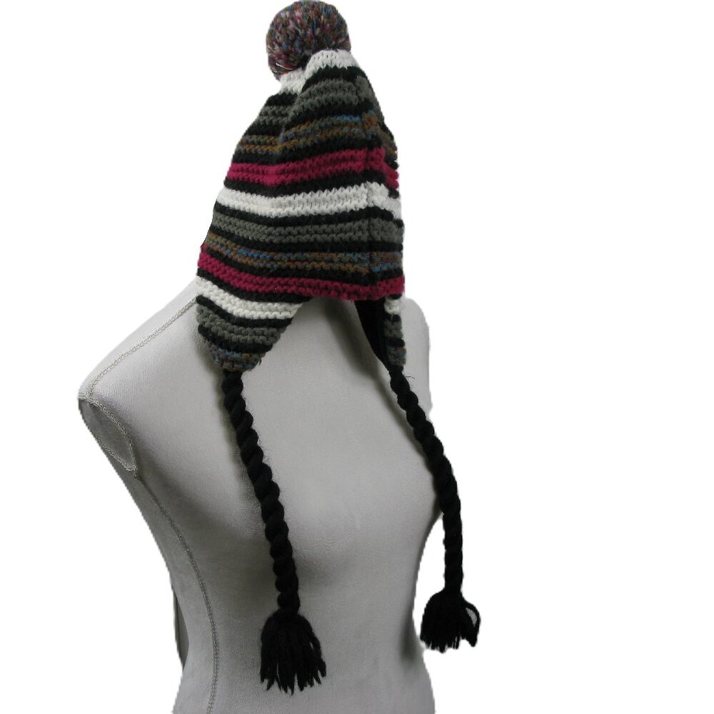 Bula Polartek 100% Wool Ear Flap Ski Hat OS
